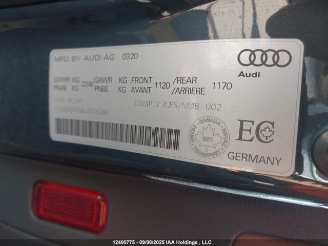 Audi A5 2020 WAUANCF56LA016287 Image 9