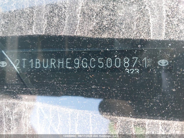 2T1BURHE9GC500871 Toyota 2zr-fe