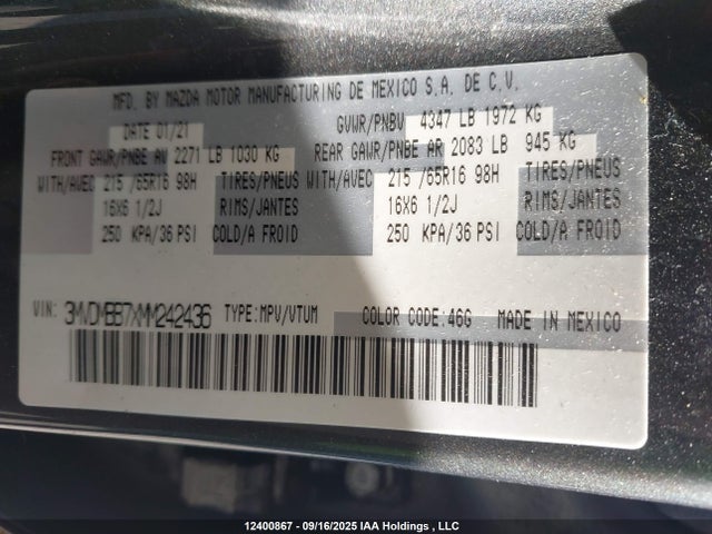 Mazda pe 2021 3MVDMBB7XMM242436 Image 18