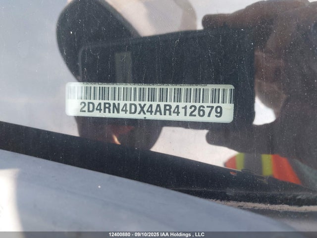 12400880 :رقم المزاد ، 2D4RN4DX4AR412679 vin ، 2010 Dodge Grand Caravan مزاد بيع
