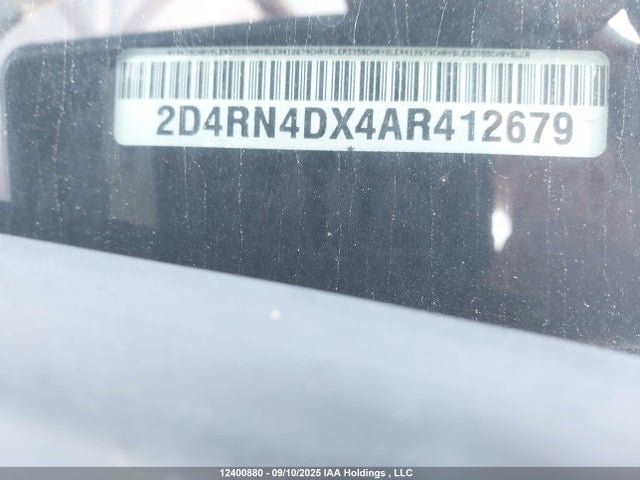 12400880 :رقم المزاد ، 2D4RN4DX4AR412679 vin ، 2010 Dodge Grand Caravan مزاد بيع