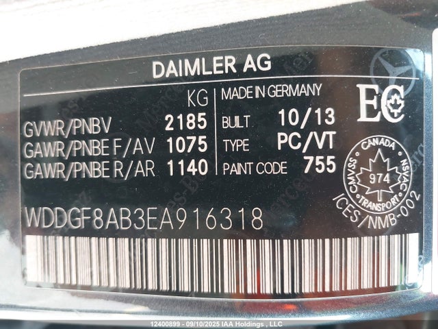 Mercedes-Benz C-Class 2014 WDDGF8AB3EA916318 Image 18