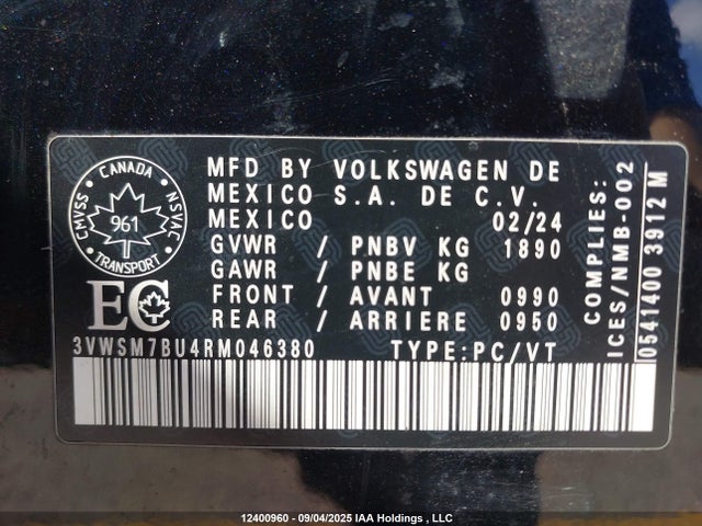 3VWSM7BU4RM046380 Volkswagen tsi