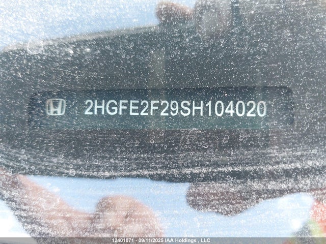 Honda k20c9 2025 2HGFE2F29SH104020 Image 20