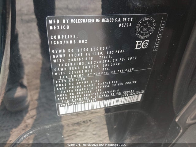 3VV2B7AX4RM132665 Volkswagen tsi