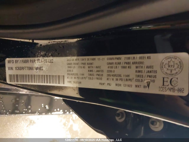 RAM 2022 2022 1C6SRFTT8NN188923 Image 18