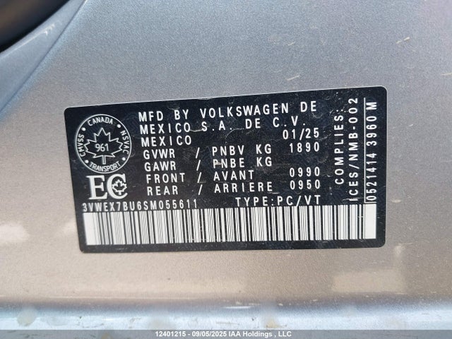 3VWEX7BU6SM055611 Volkswagen tsi