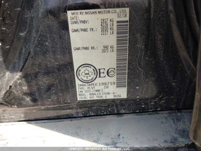 Nissan 2018 2018 1N4AL3AP8JC198759 Image 9