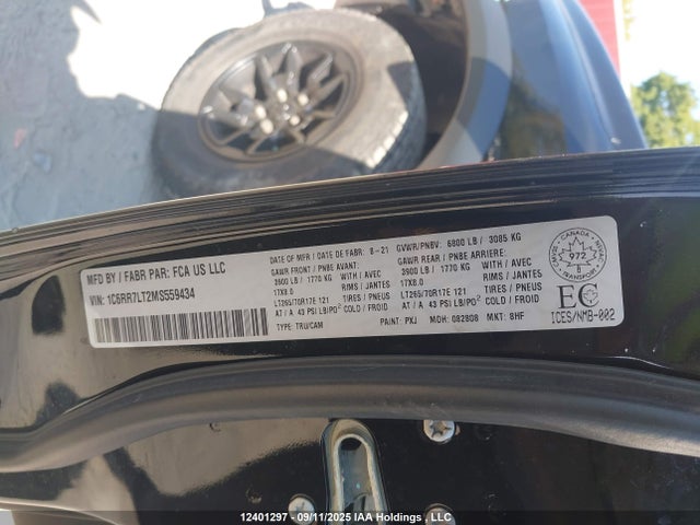 RAM 1500 2021 1C6RR7LT2MS559434 Image 9