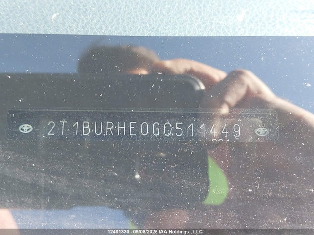 Toyota 2zr-fe 2016 2T1BURHE0GC511449 Image 19