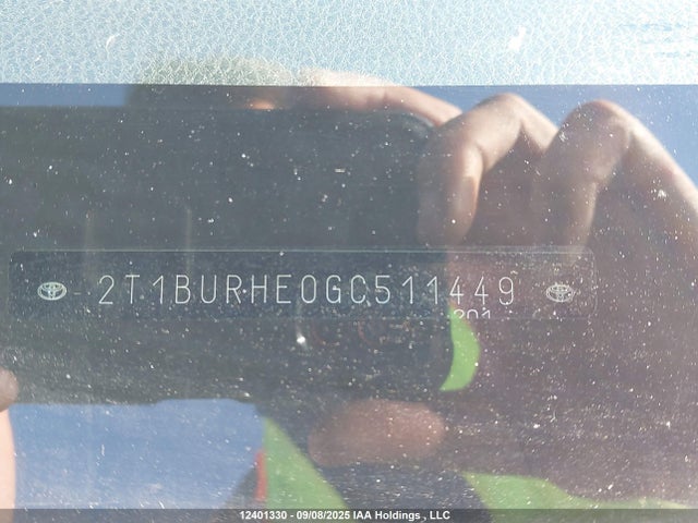 Toyota 2zr-fe 2016 2T1BURHE0GC511449 Image 9