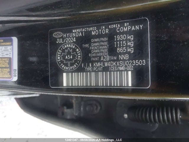 KMHLW4DKXSU023503 Hyundai t-gdi theta ii