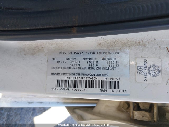 JM1BM1K7XF1276234 Mazda pe