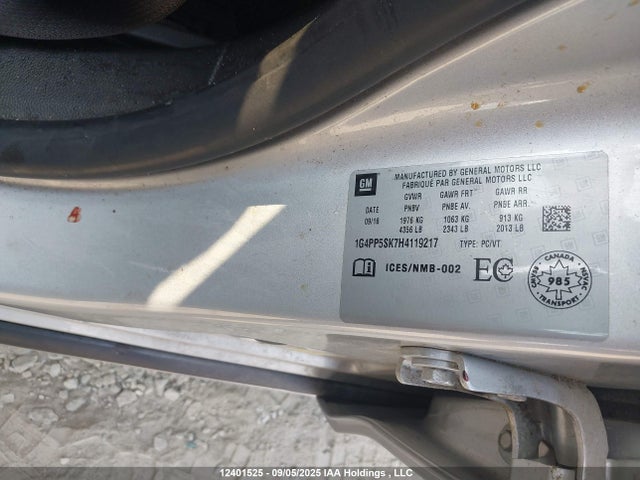 Buick lea - sidi: spark ignited direct injection, e85 max, alum 2017 1G4PP5SK7H4119217 Image 9