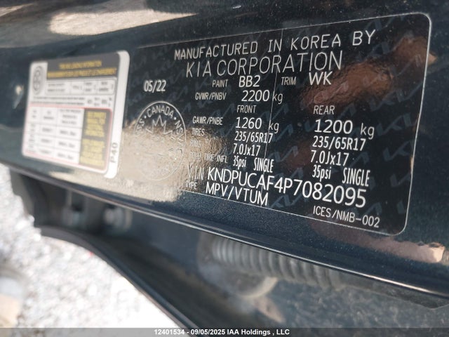 Aukcja sprzedaży 2023 Kia Sportage Lx/x-line, vin: KNDPUCAF4P7082095, numer aukcji: 12401534