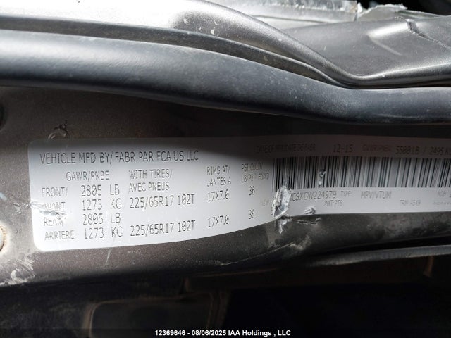 1C4PJMCSXGW224979 Jeep Cherokee