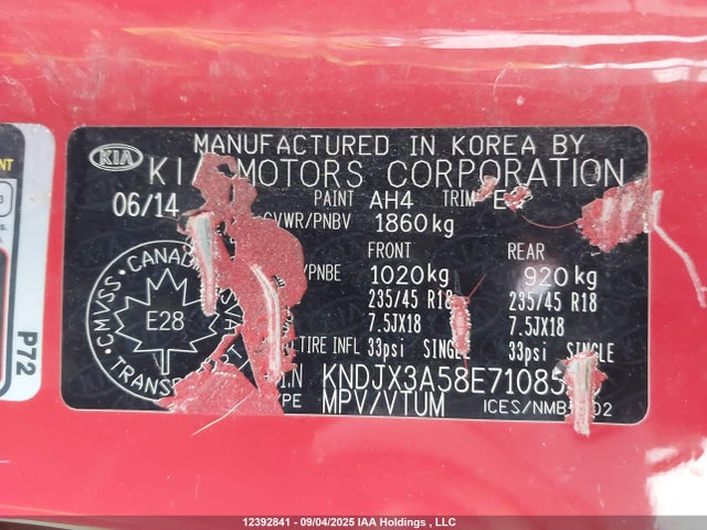 KIA dohc gdi nu 2014 KNDJX3A58E7108540 Image 19