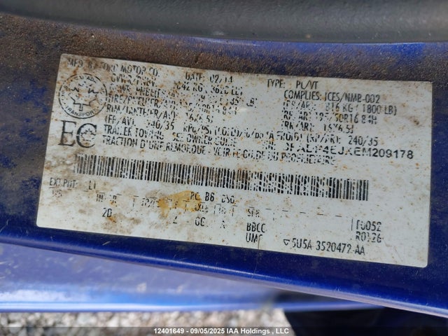Ford Fiesta 2014 3FADP4EJXEM209178 Image 9