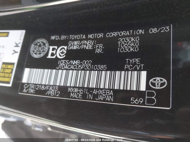 Toyota m20a-fxs, 1vm 2023 JTDACACU5P3010385 Image 18
