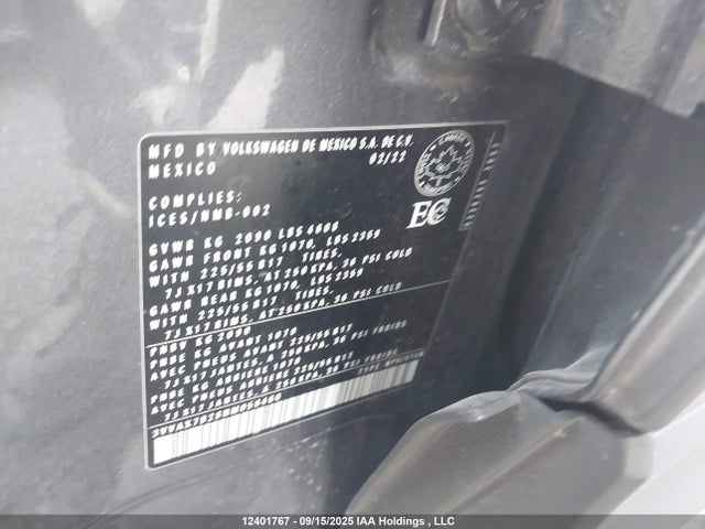3VVAX7B28NM056460 Volkswagen tsi