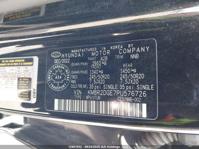 Hyundai gdi lambda ii 2023 KM8R2DGE7PU576726 Image 9