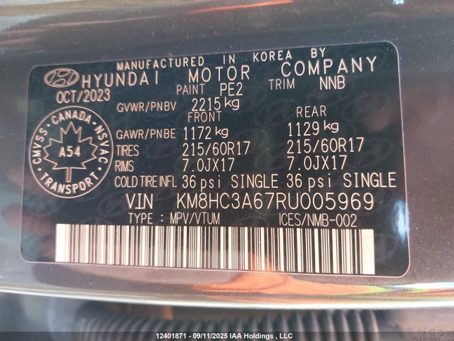Hyundai Kona 2024 KM8HC3A67RU005969 Image 19