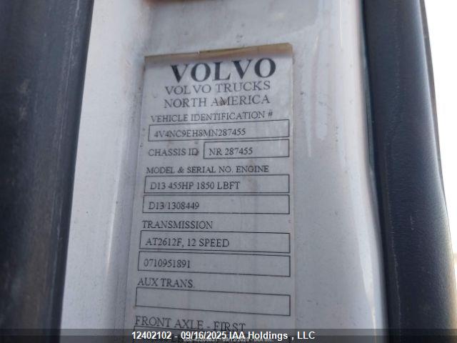 4V4NC9EH8MN287455 Volvo Volvo