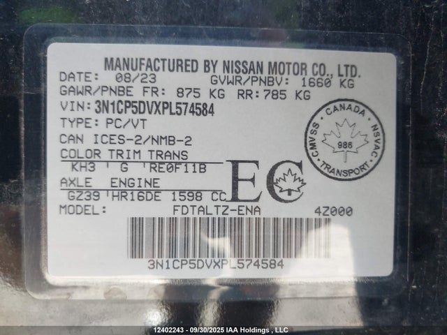 Nissan Kicks 2023 3N1CP5DVXPL574584 Image 19