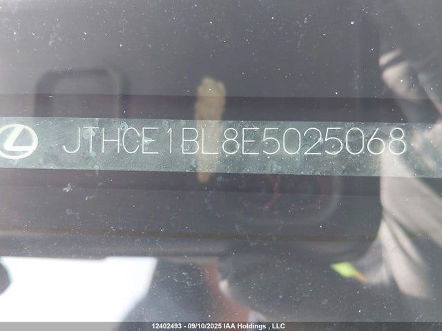 Lexus 2gr-fse 2014 JTHCE1BL8E5025068 Image 9