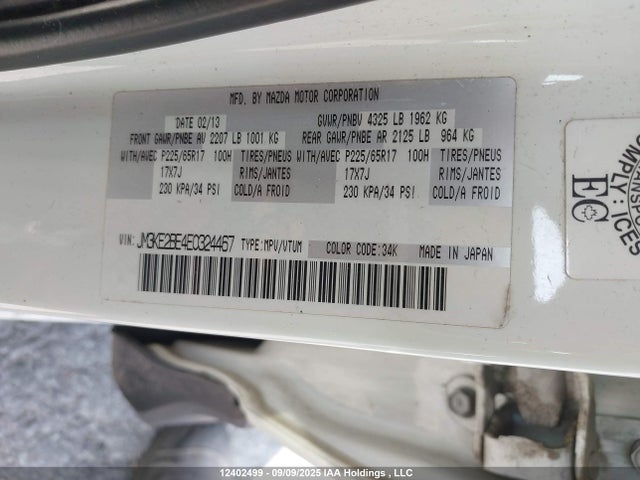 JM3KE2BE4E0324467 Mazda pe
