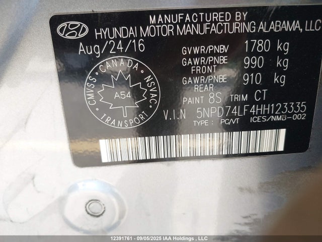Hyundai Elantra 2017 5NPD74LF4HH123335 Image 19
