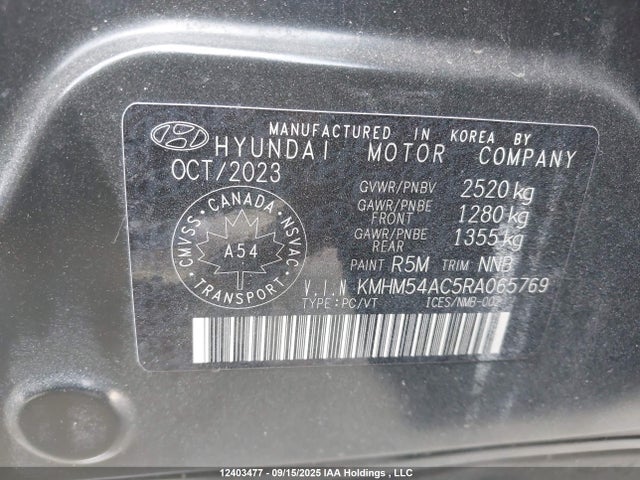Hyundai Ioniq 6 2024 KMHM54AC5RA065769 Image 9