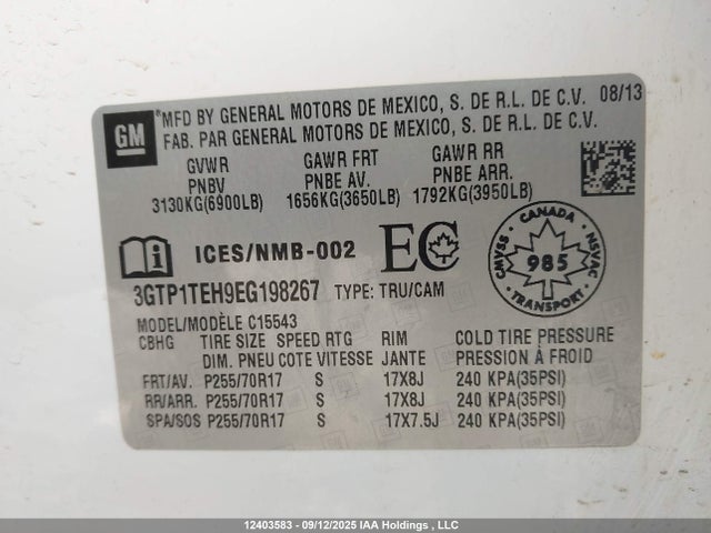 3GTP1TEH9EG198267 GMC lv3 - vvt, aluminum, e85 max