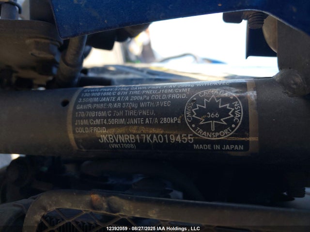 JKBVNRB17KA019455 Kawasaki Vulcan 1700