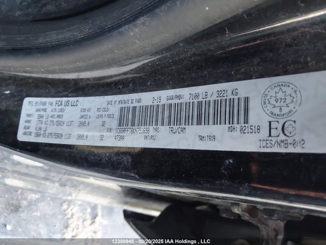RAM 1500 2019 1C6SRFFT6KN751698 Image 9