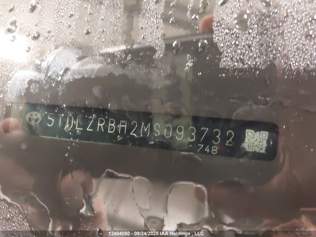 5TDLZRBH2MS093732 Toyota 2gr-fks