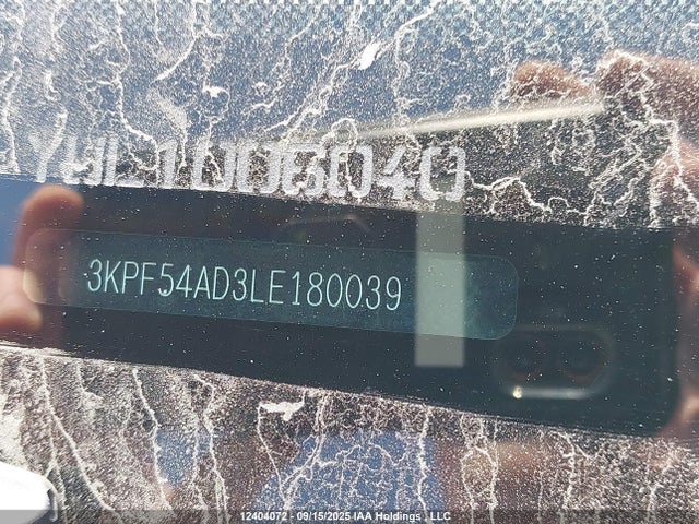 3KPF54AD3LE180039 KIA mpi nu