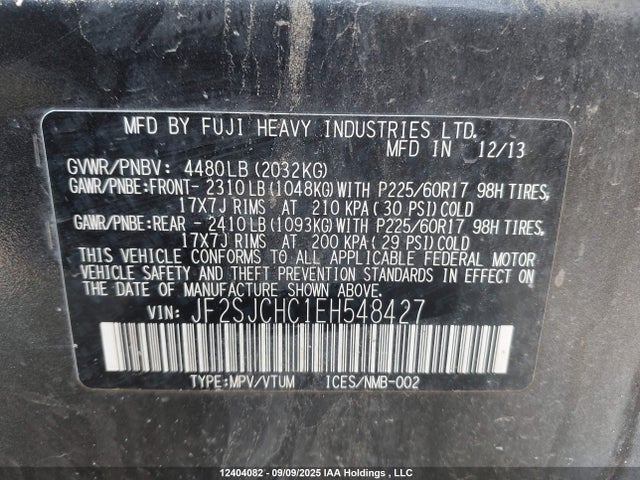 JF2SJCHC1EH548427 Subaru 2.5na c0