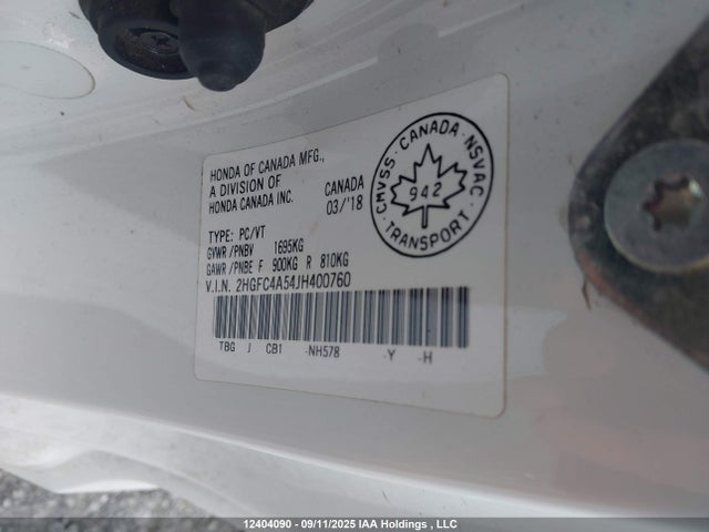 Honda k20c2 2018 2HGFC4A54JH400760 Image 18