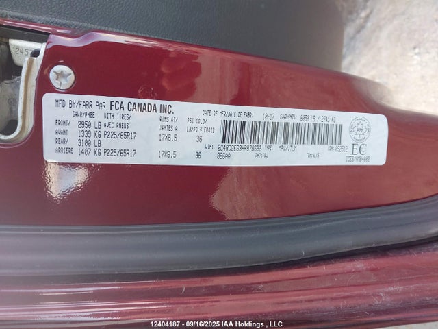 Dodge Grand Caravan 2017 2C4RDGEG3HR878632 Image 18