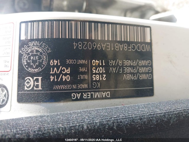 WDDGF8AB1EA960284 Mercedes-Benz C-Class