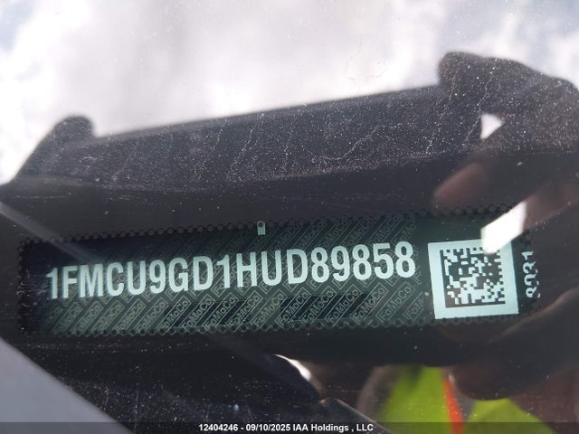 1FMCU9GD1HUD89858 Ford gtdi sigma w/premium fuel