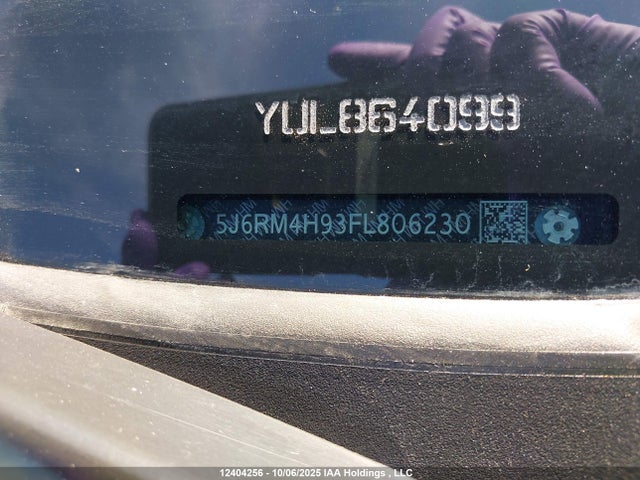 Honda k24w9 2015 5J6RM4H93FL806230 Image 19