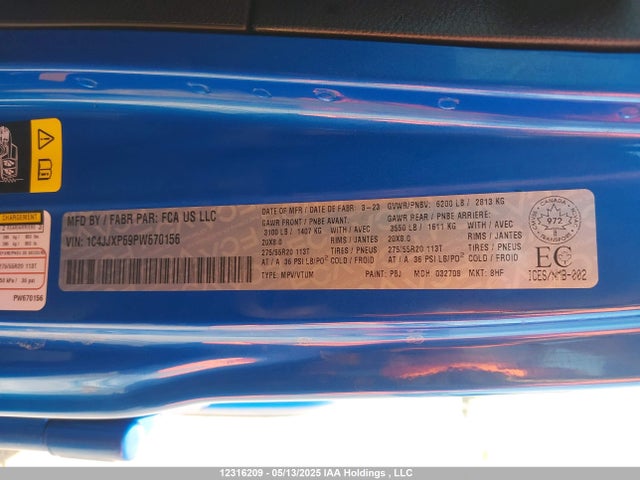 1C4JJXP69PW670156 Jeep Wrangler