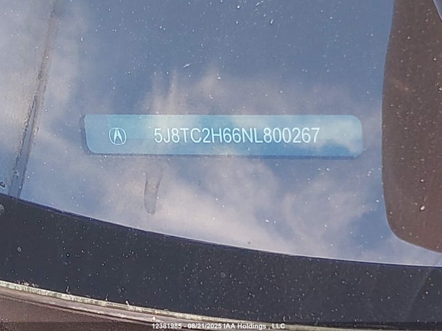 5J8TC2H66NL800267 Acura k20c4