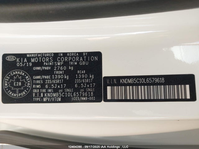 KIA gdi lamda - ii 2020 KNDMB5C10L6579618 Image 9