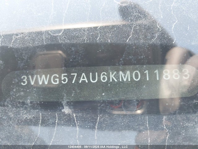 3VWG57AU6KM011883 Volkswagen Golf