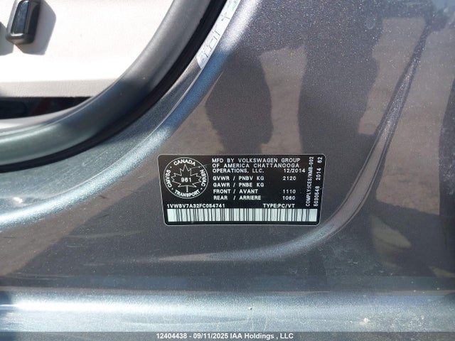 1VWBV7A32FC054741 Volkswagen Passat