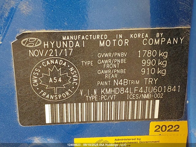 Hyundai mpi nu 2018 KMHD84LF4JU601841 Image 9