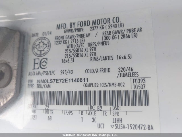 Ford 2014 2014 NM0LS7E72E1146811 Image 19